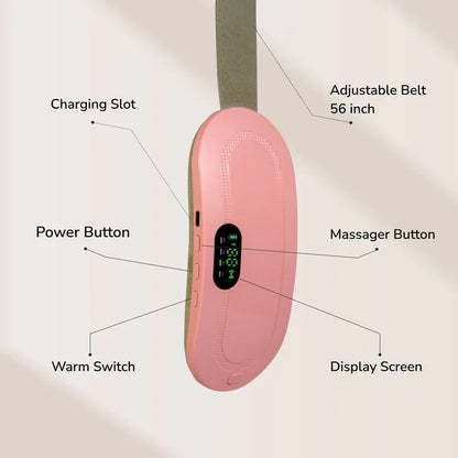 Period Cramps Massager – Heating & Vibration Pain Relief Belt